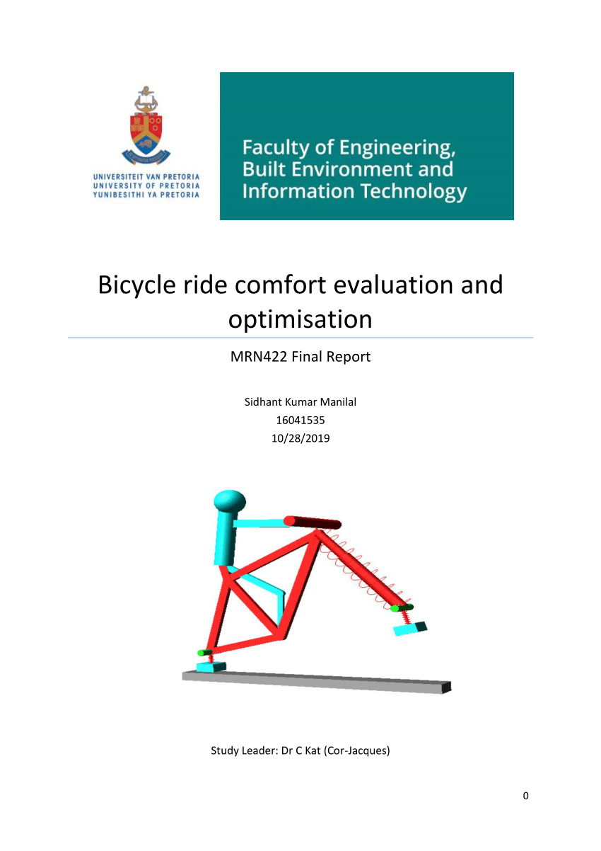 (PDF) Bicycle ride comfort evaluation and optimization