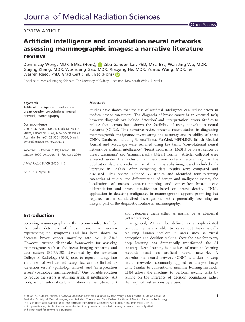 (PDF) Artificial intelligence and convolution neural networks assessing