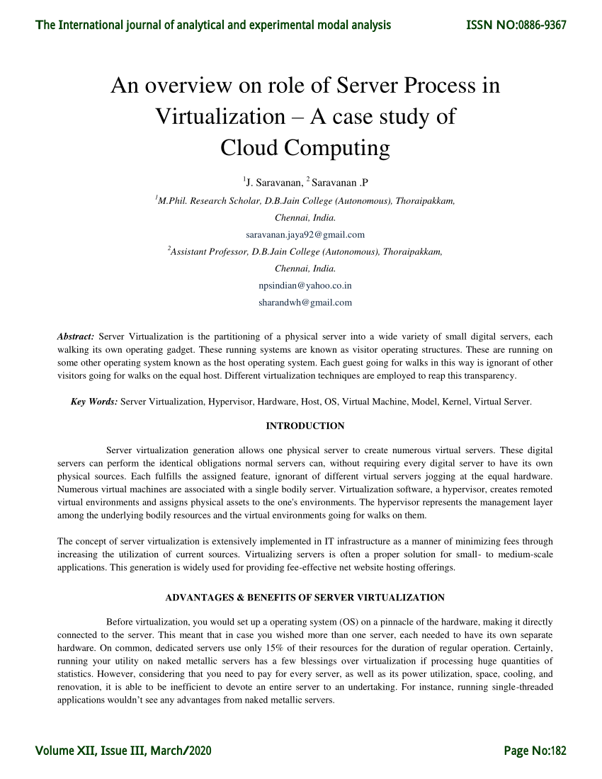virtualization case study pdf