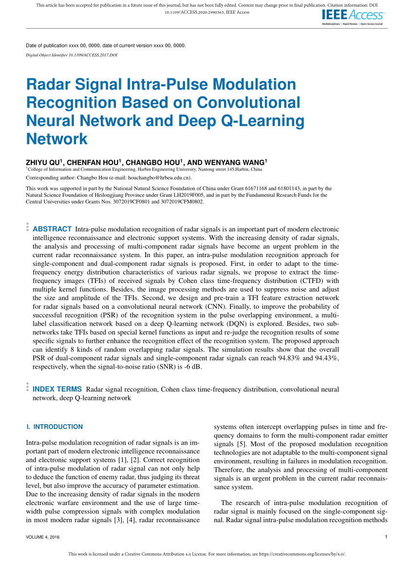 neural network radar