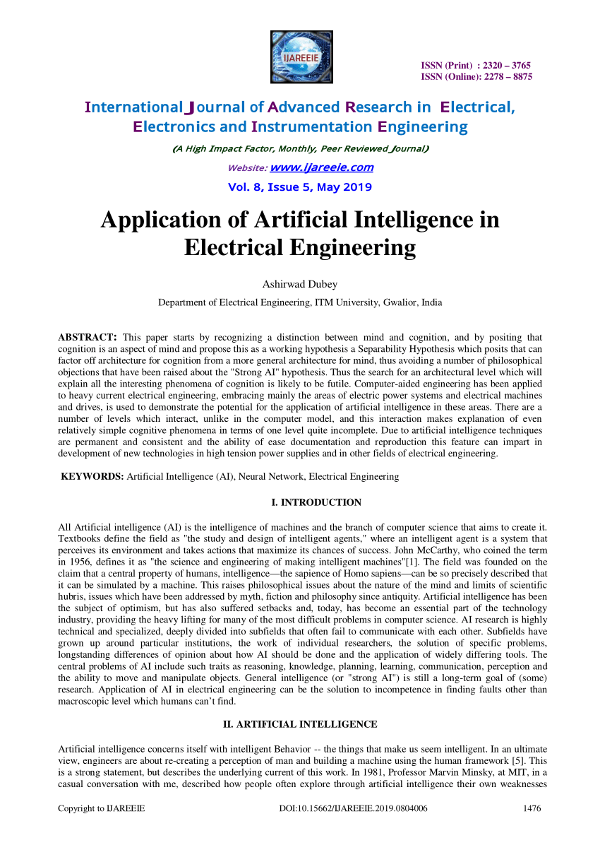 research paper about electrical engineering