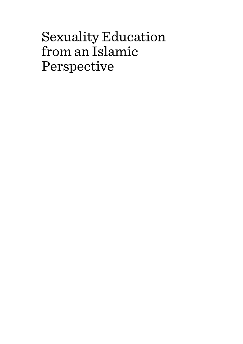 PDF) Sexuality Education from an Islamic Perspective photo image