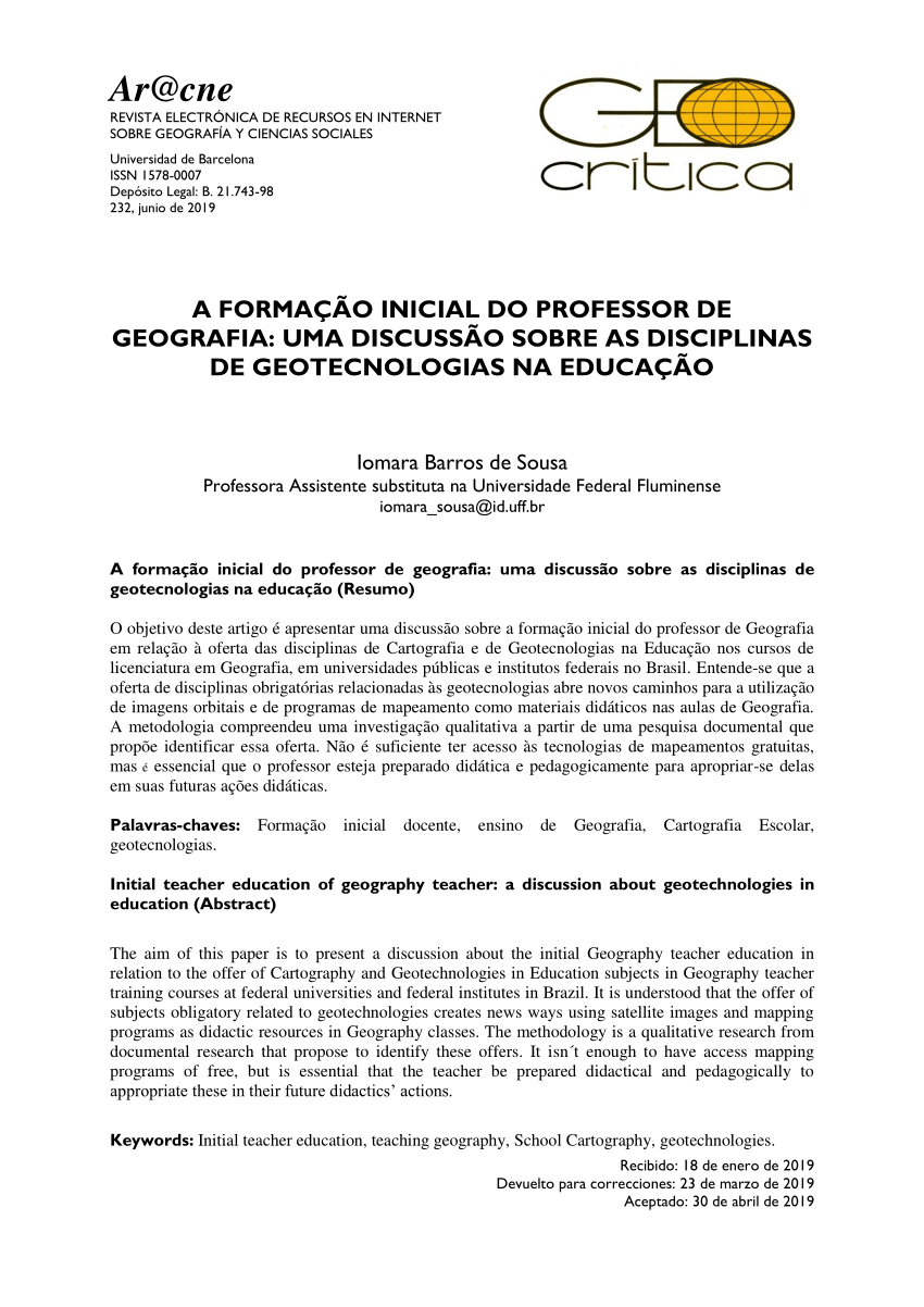 Geografia & Discussão