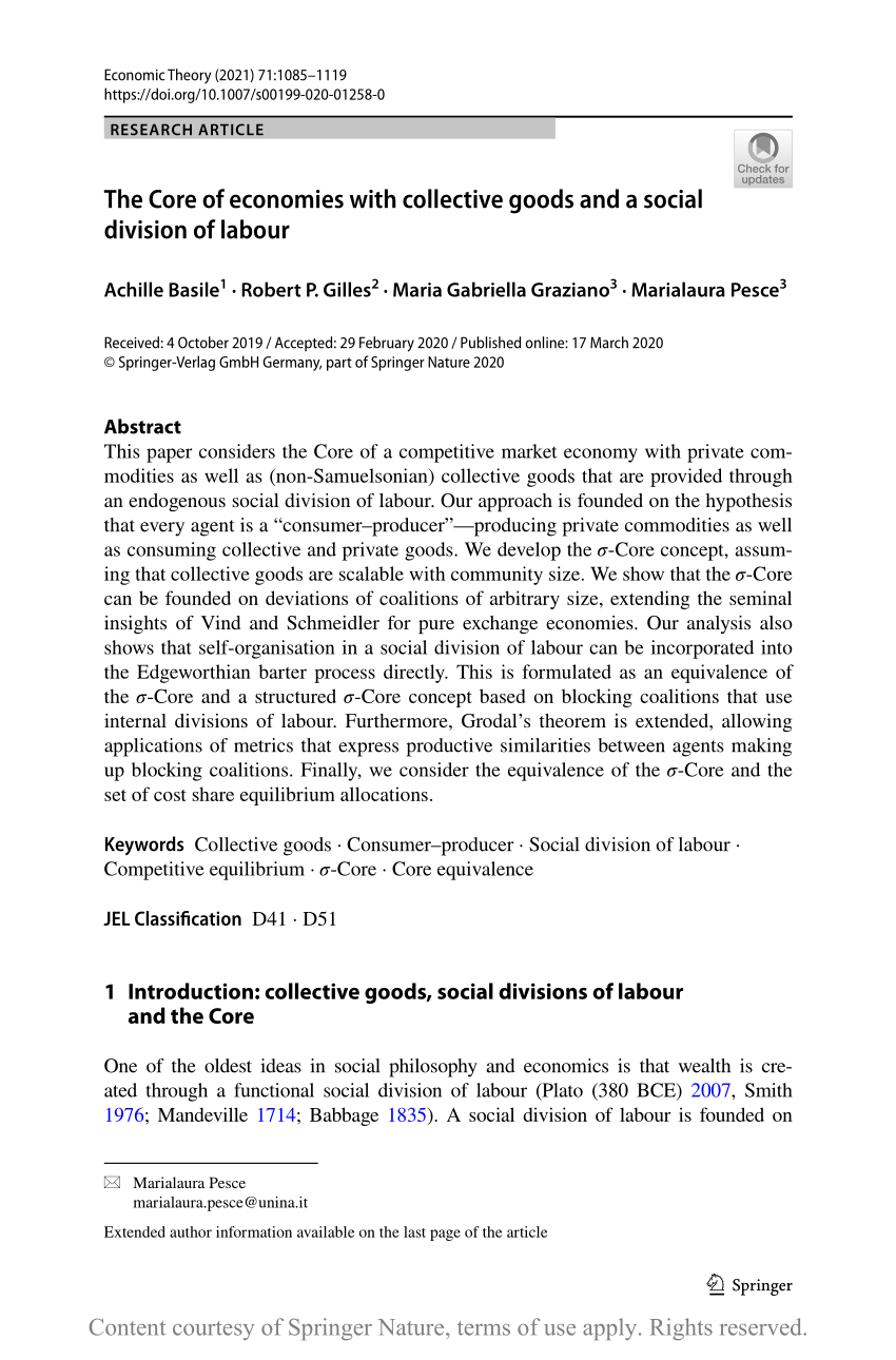 Core and Equilibria of a Large Economy本 | marisgalicia.es