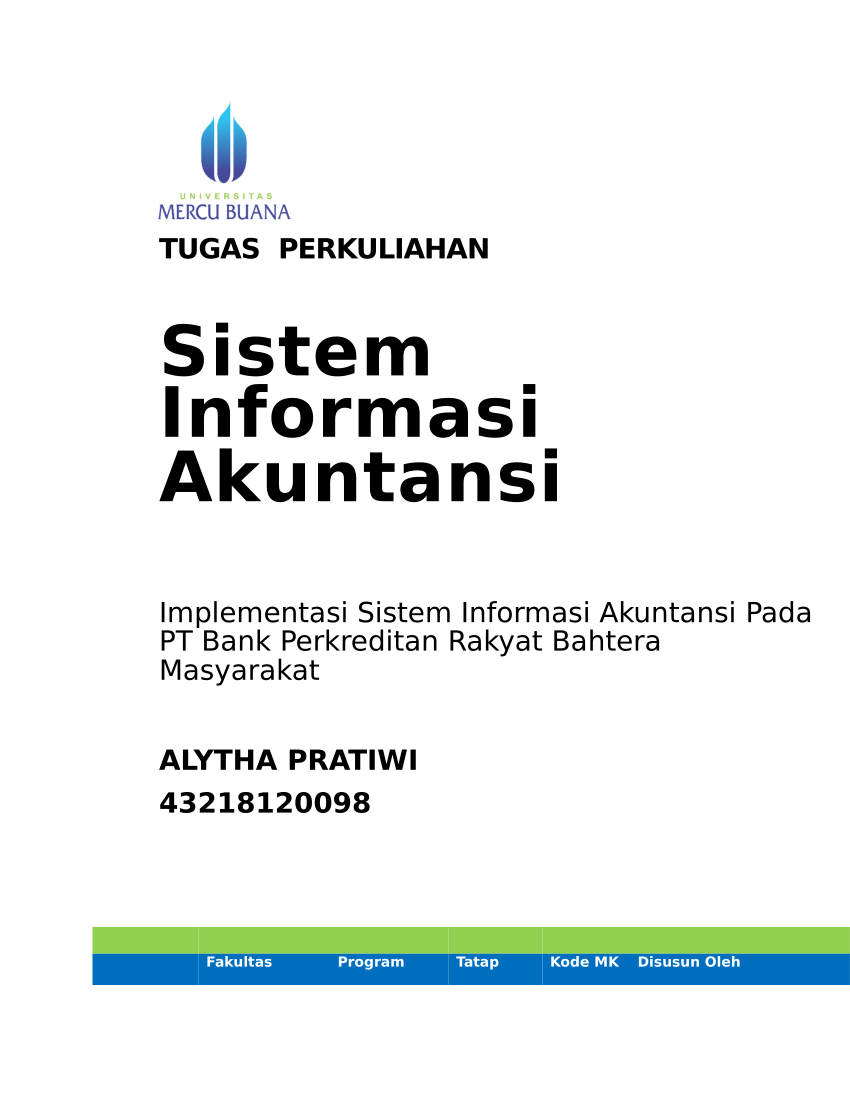 Pdf Sistem Informasi Akuntansi