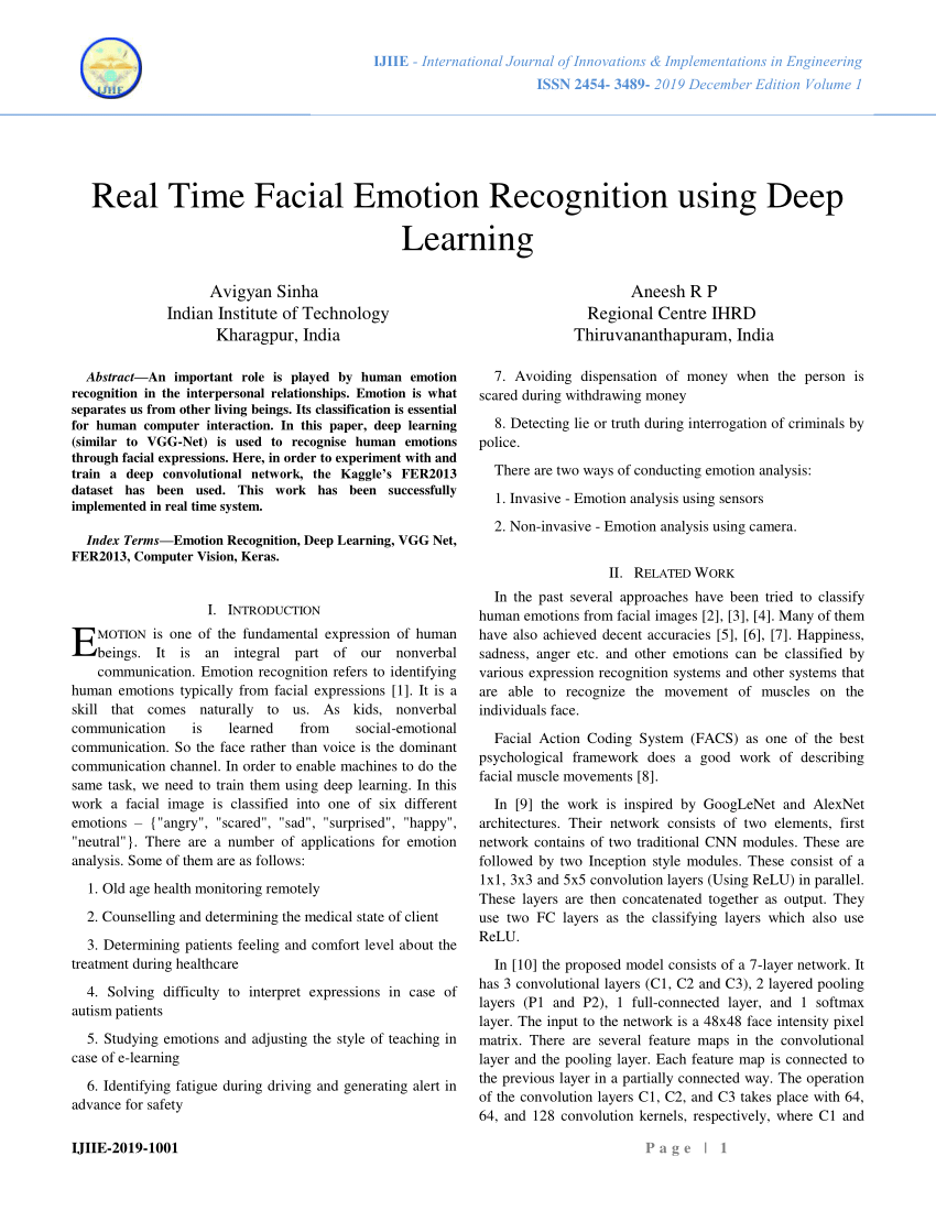 recent research papers in face recognition
