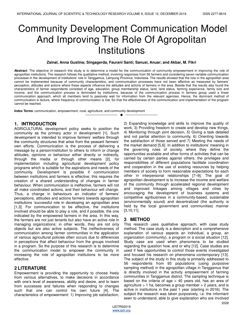 development communication research articles