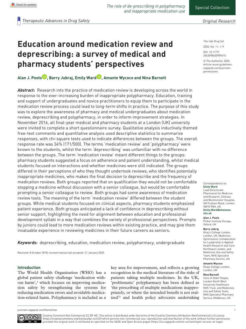 a narrative review of updates in deprescribing research