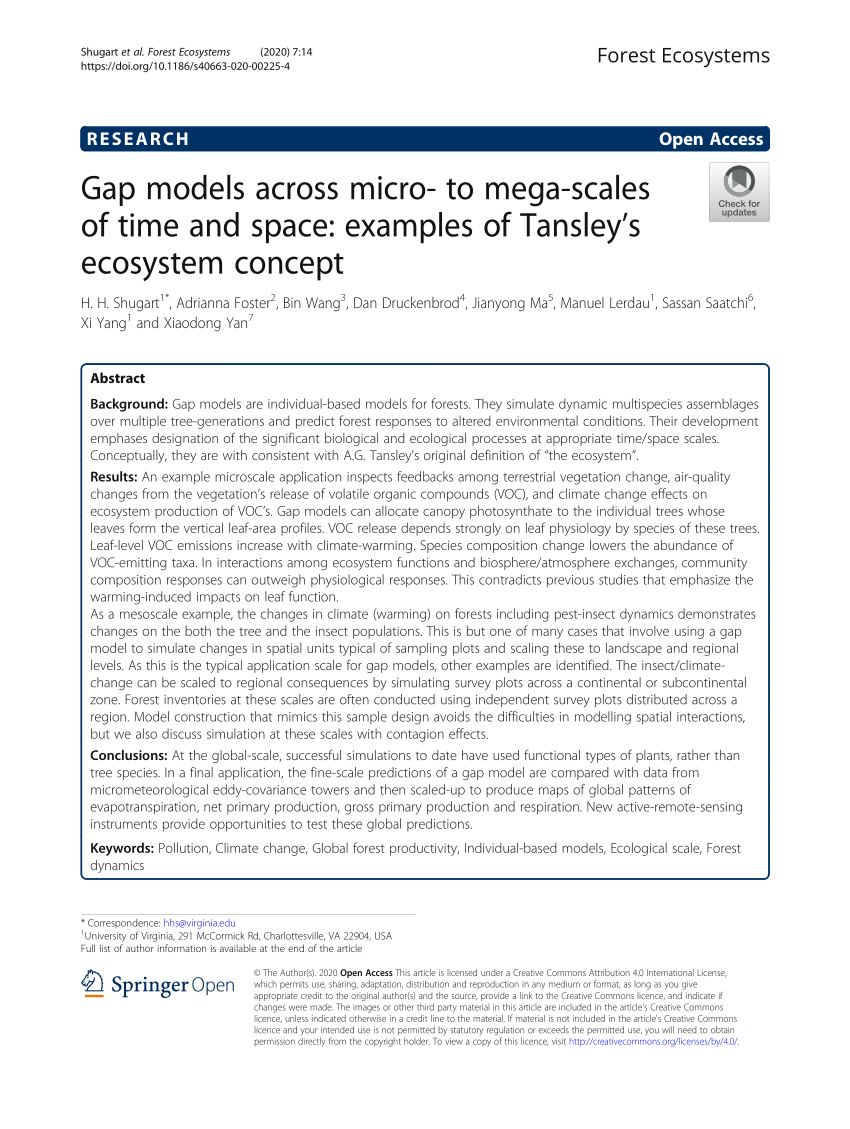 Pdf Gap Models Across Micro To Mega Scales Of Time And Space