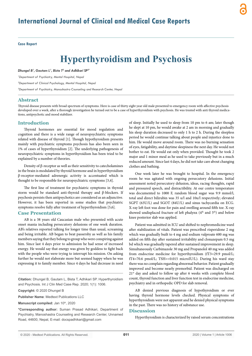 hyperthyroidism research article pdf