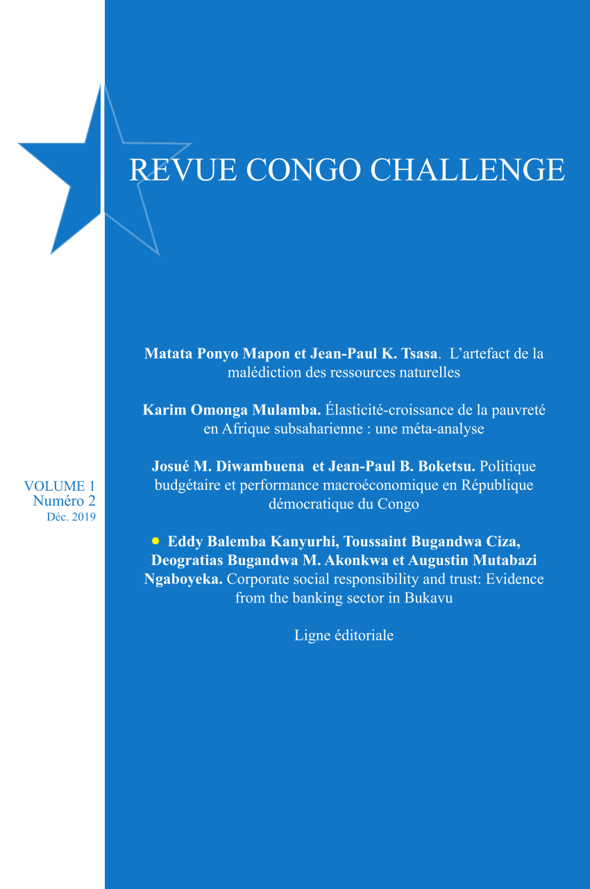 Pdf Revue Congo Challenge