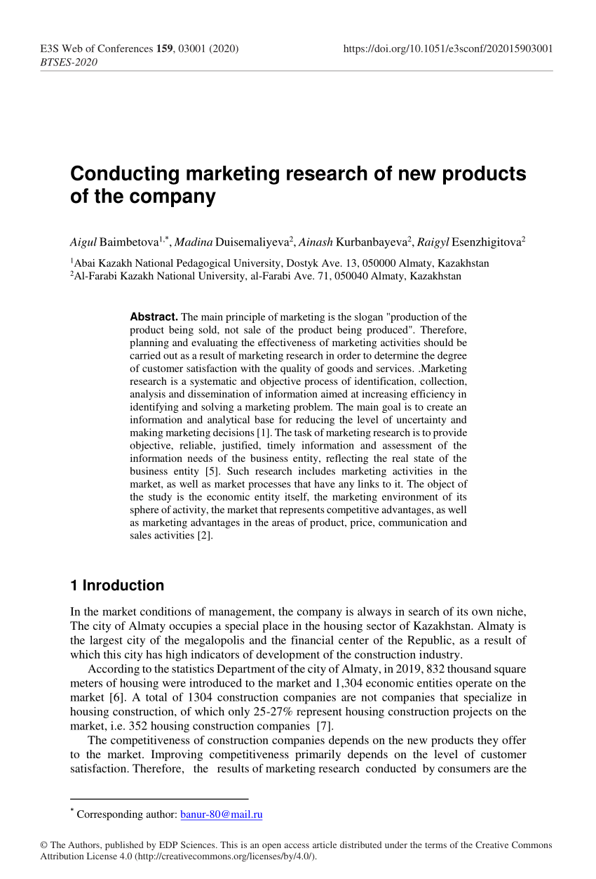 abstract of marketing research