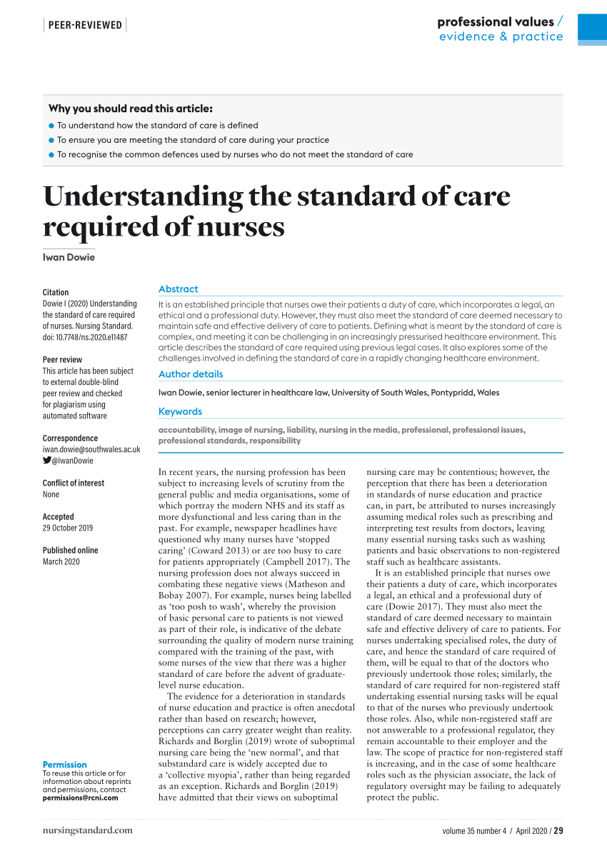 pdf-understanding-the-standard-of-care-required-by-nurses