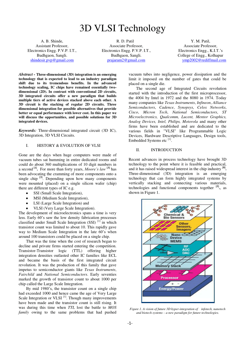 research papers on vlsi technology