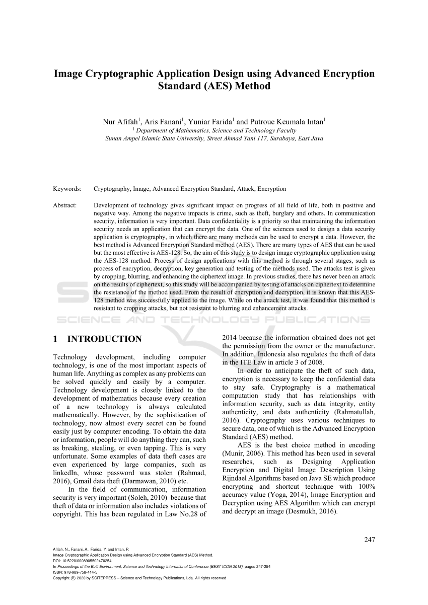 cryptographic applications thesis