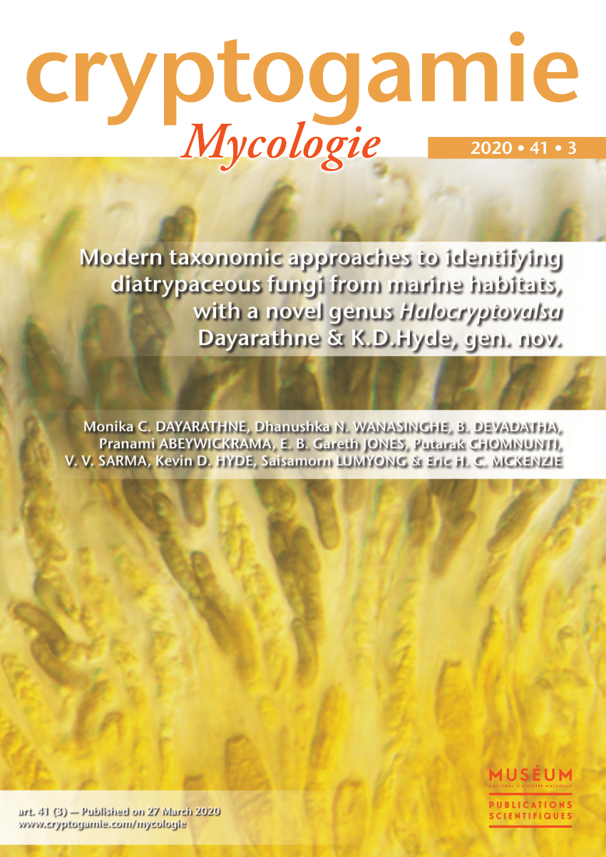 Pdf Modern Taxonomic Approaches To Identifying Diatrypaceous Fungi From Marine Habitats With A Novel Genus Halocryptovalsa Dayarathne K D Hyde Gen Nov