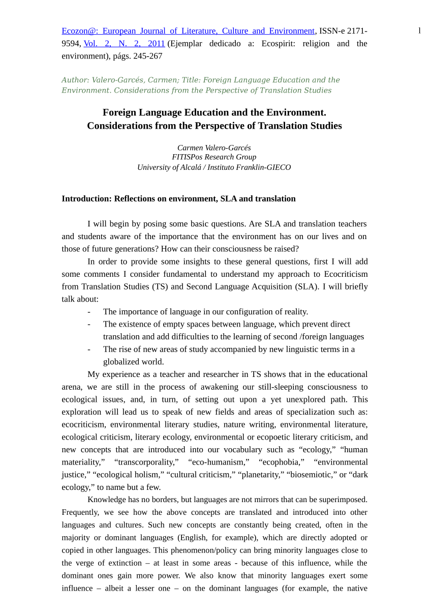 dissertation foreign language education