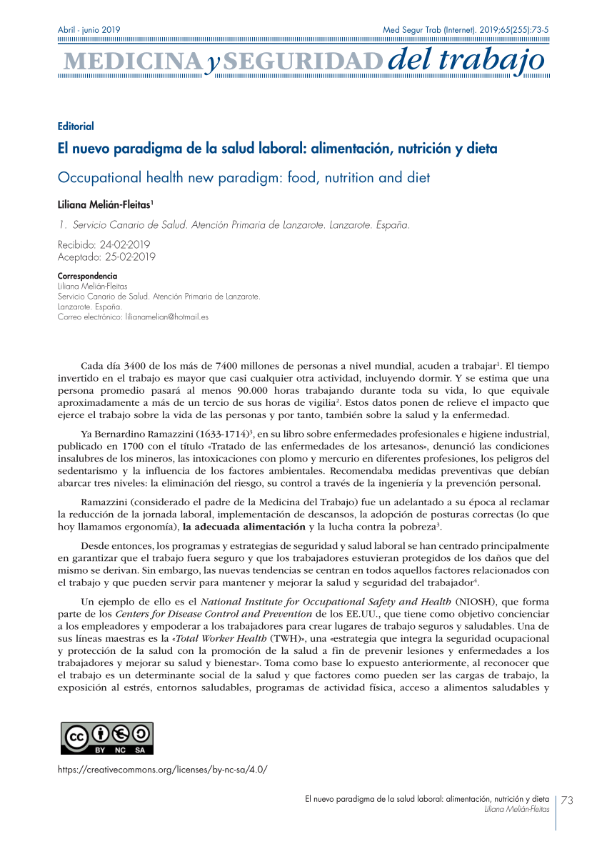 PDF) Análisis bibliométrico y temático de la producción científica sobre  salud laboral relacionada con nutrición, alimentación y dieta, indexada en  MEDLINE