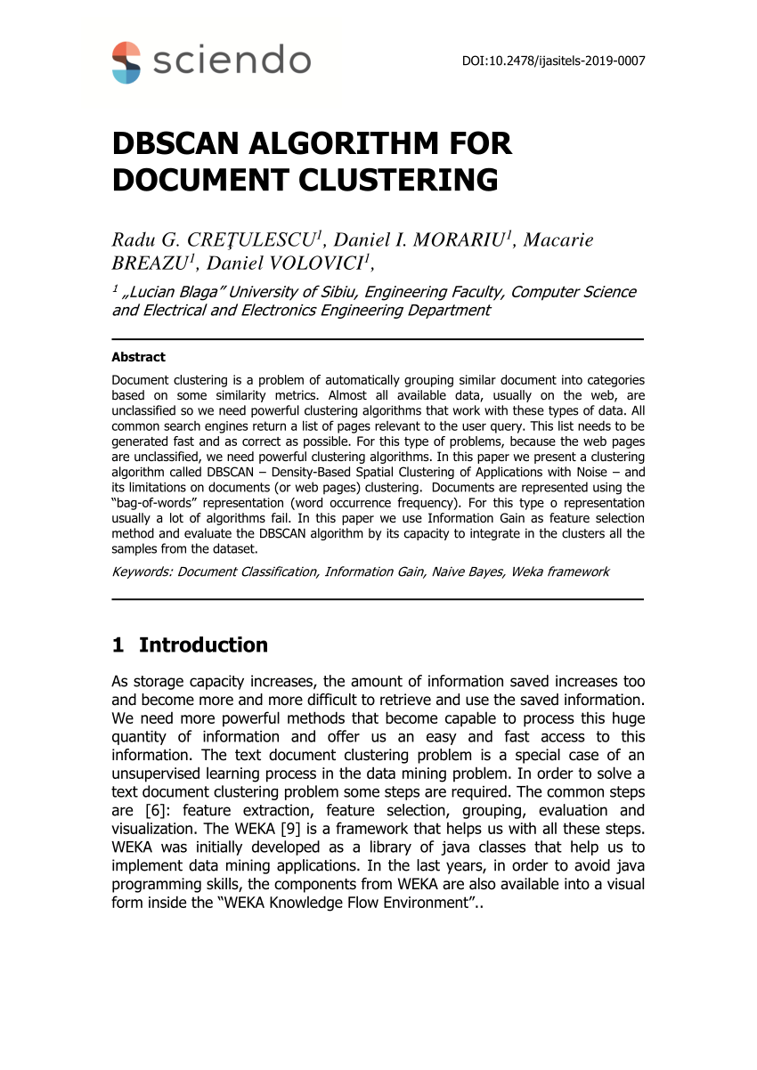 research papers on document clustering