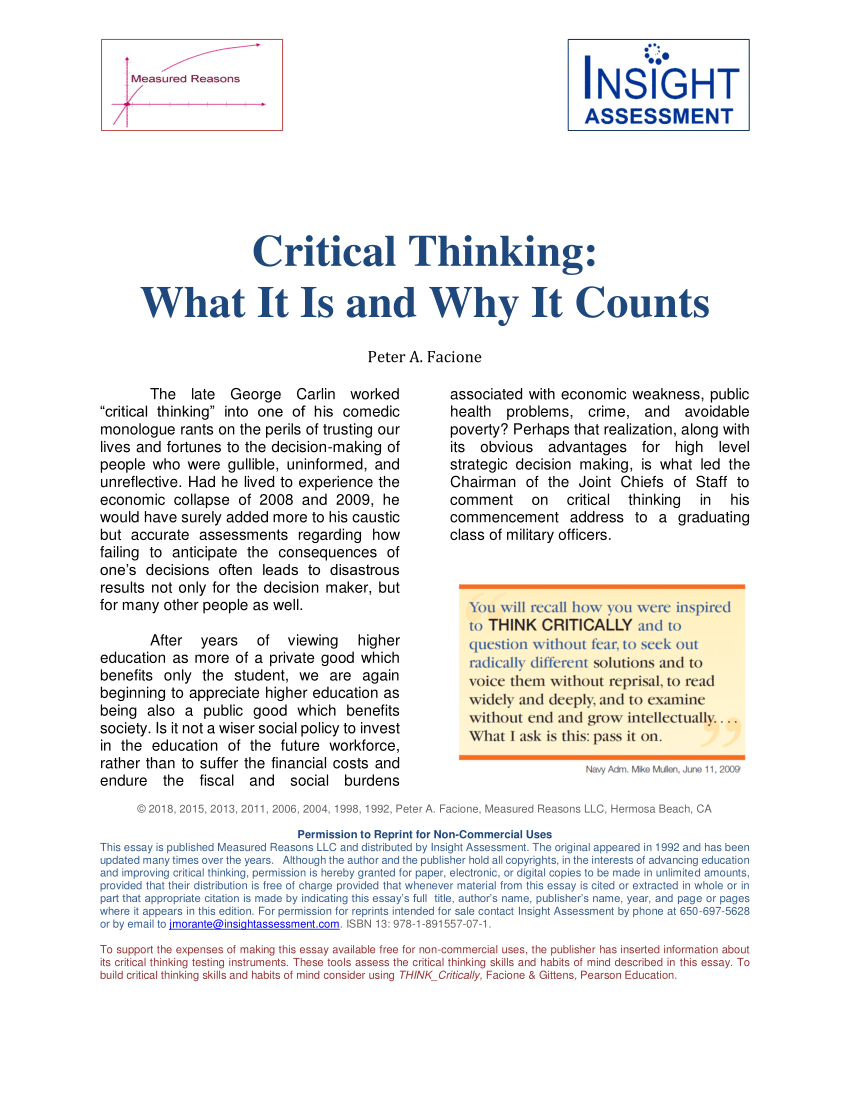 PDF) The critical thinking skills of biology teacher candidates ...