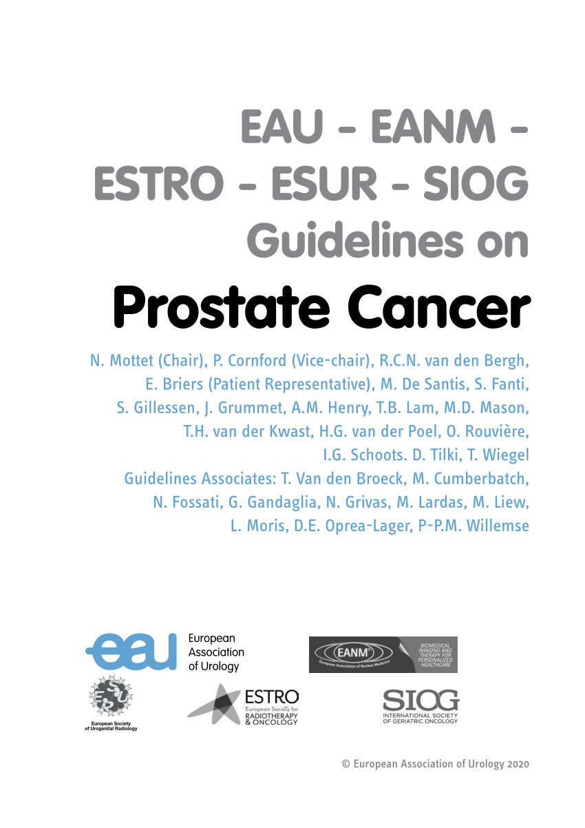 prostate cancer imaging guidelines)