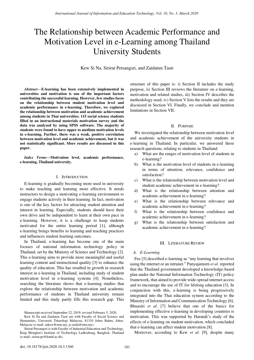 Academic Research] The Relationship between Motivations for