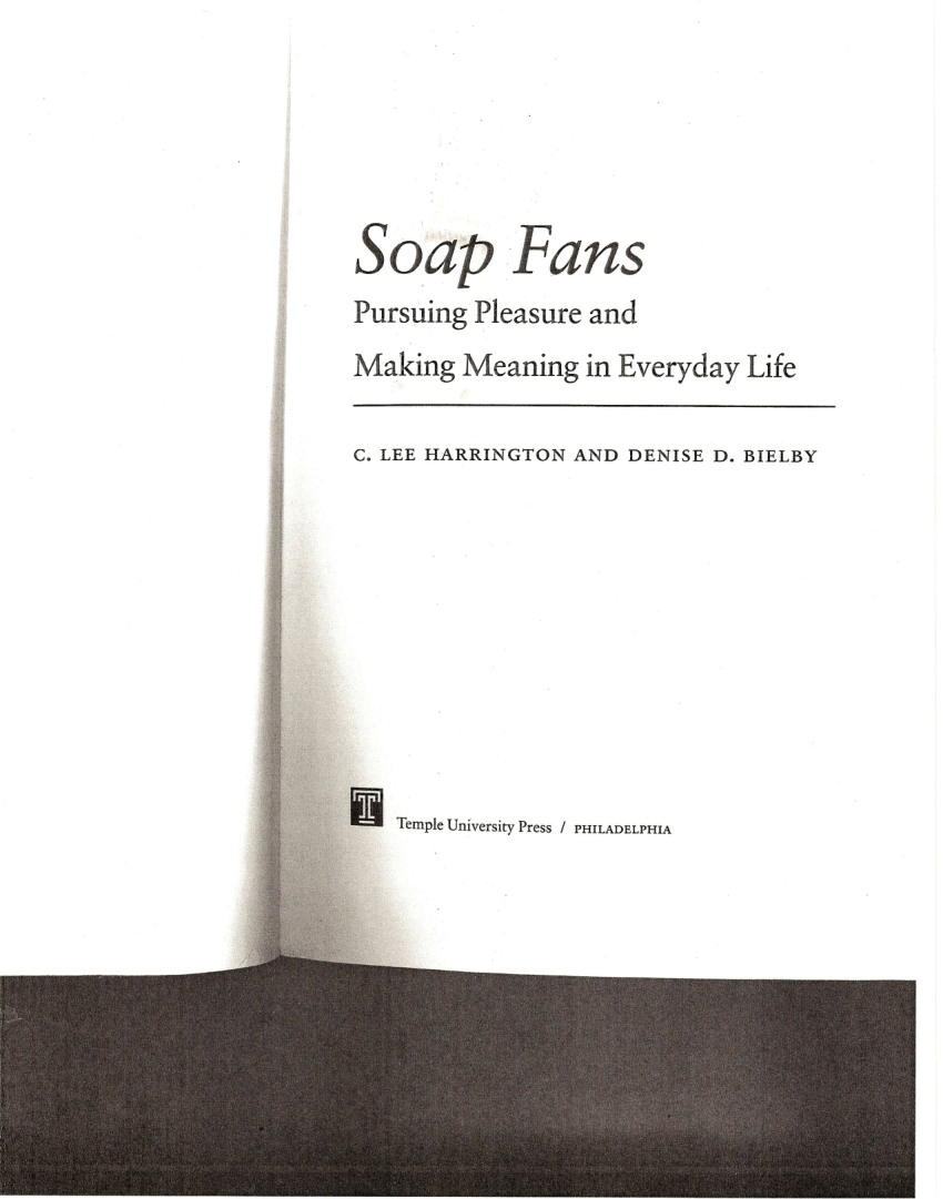Pdf Soap Fans Introduction By Harrington And Bielby