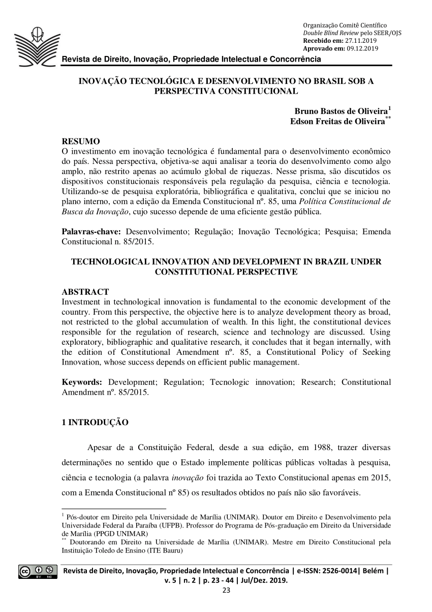 PDF) AVALIANDO A EFICÁCIA DOS NÚCLEOS DE INOVAÇÃO TECNOLÓGICA DAS  INSTITUIÇÕES PÚBLICAS DE CIÊNCIA E TECNOLOGIA