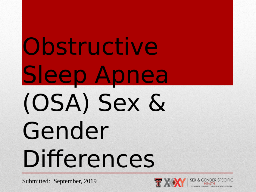 Pdf Obstructive Sleep Apnea Sex And Gender Differences Obstructive Sleep Apnea Final 9 2019 4905