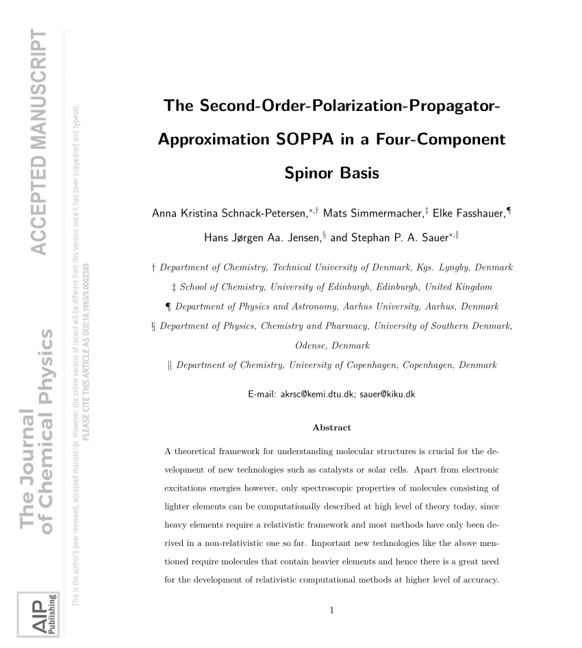 The Second-Order-Polarization-Propagator-Approximation in four-component spinor basis