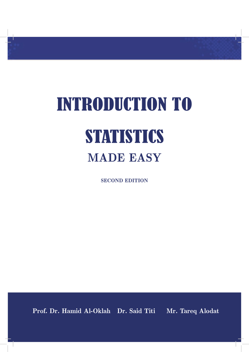 (PDF) INTRODUCTION TO STATISTICS MADE EASY