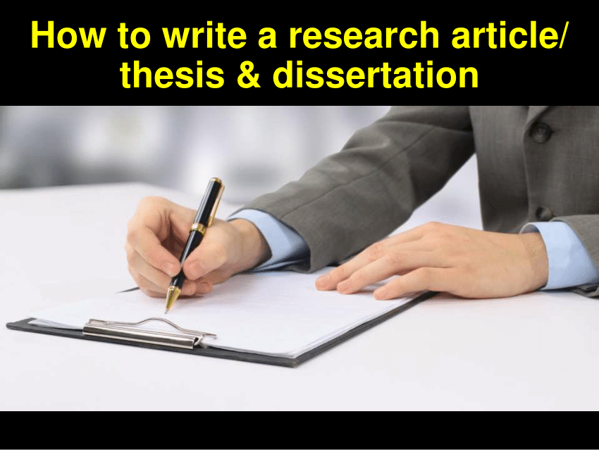 how to write dissertation for research