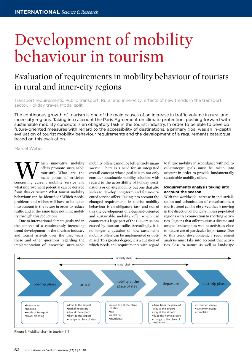 tourism mobility definition