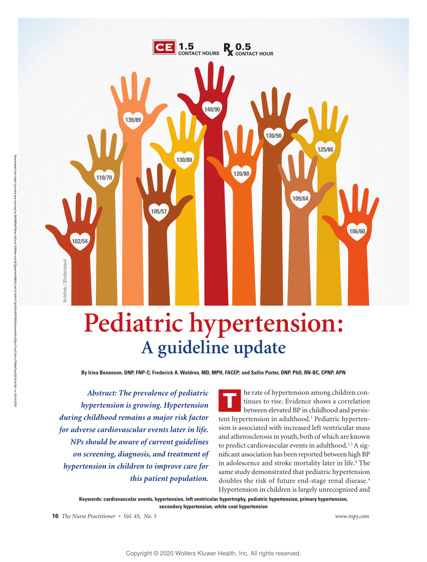 (PDF) Pediatric hypertension A guideline update