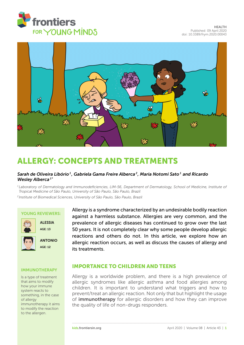 PDF Allergy Concepts and Treatments