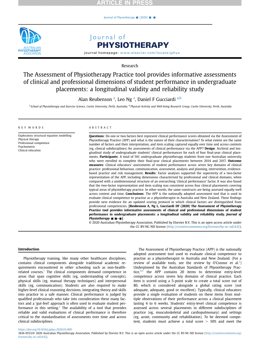 Physical therapy to utilize the Medical Readiness Assessment Tool (MRAT), Article