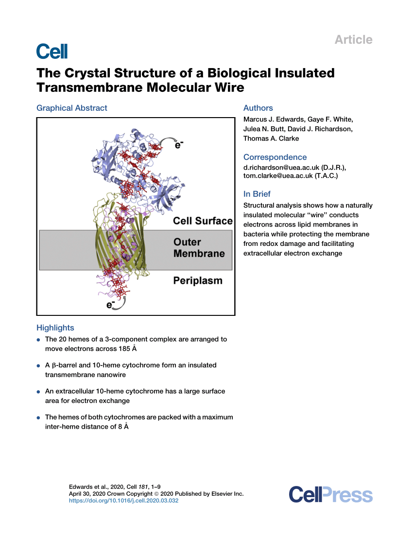 PDF) The Crystal Structure of a Biological Insulated Transmembrane ...