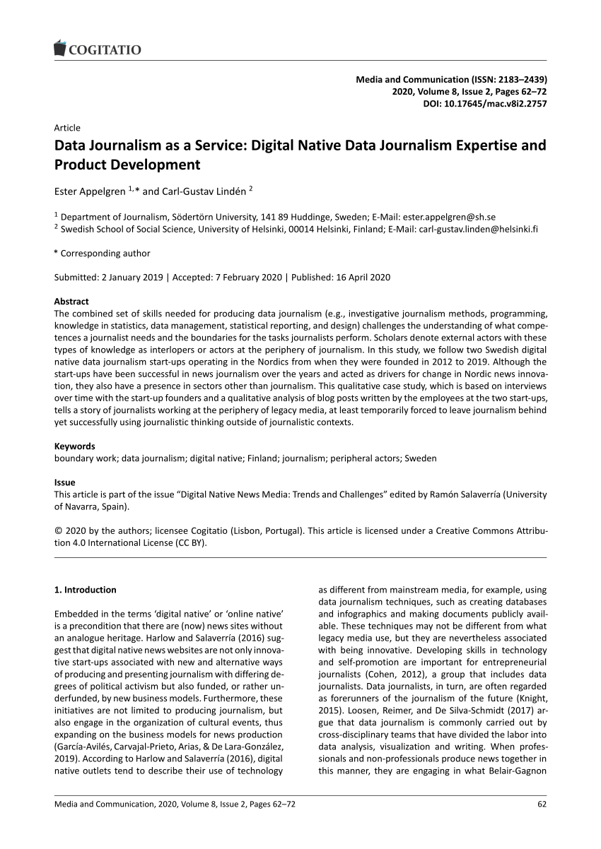 thesis data journalism