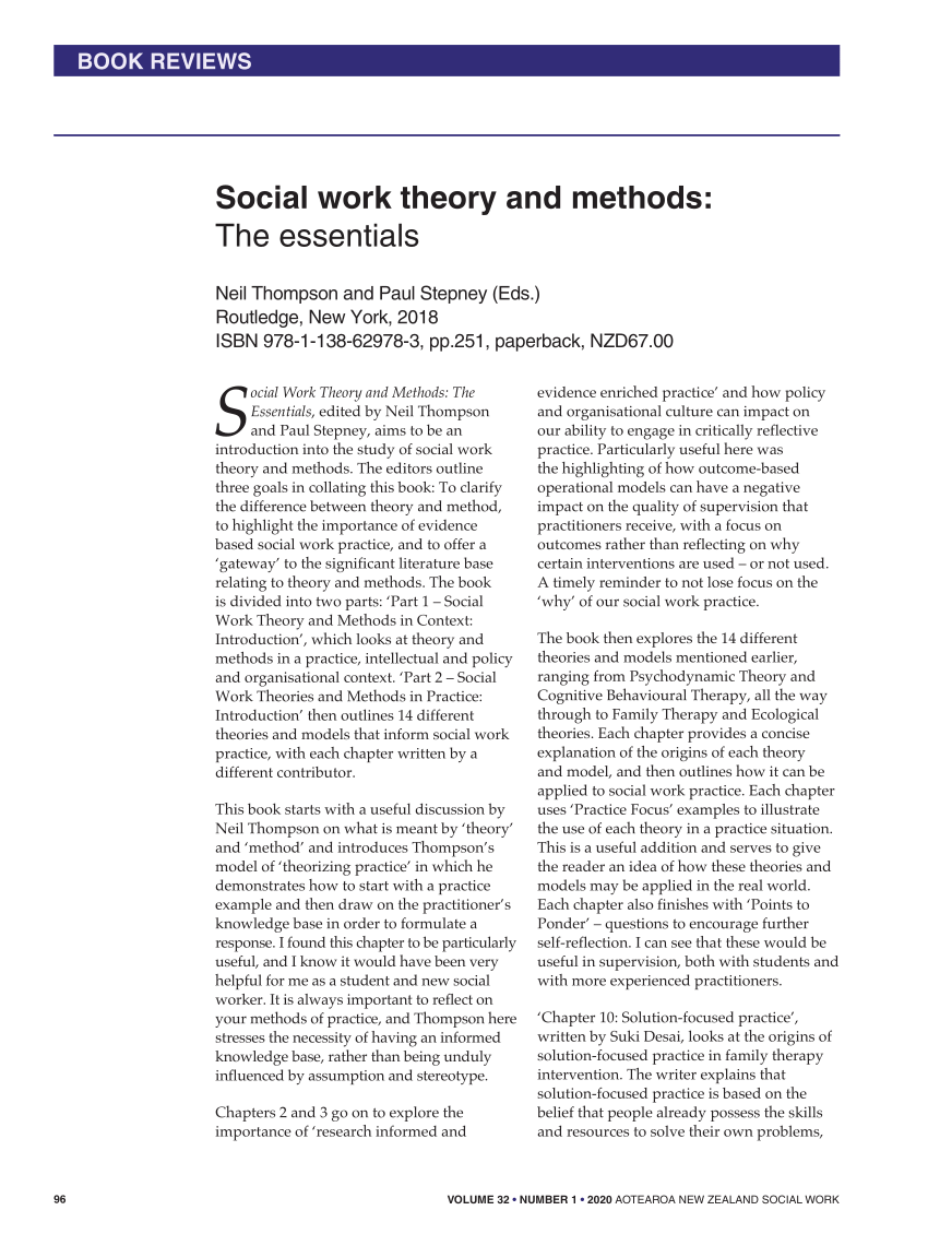 social work theory case study example