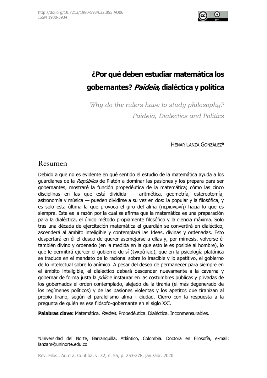 (PDF) ¿Por qué deben estudiar matemática los gobernantes