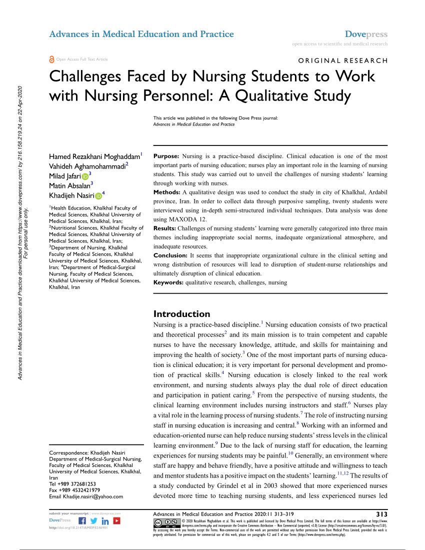 nursing education articles pdf