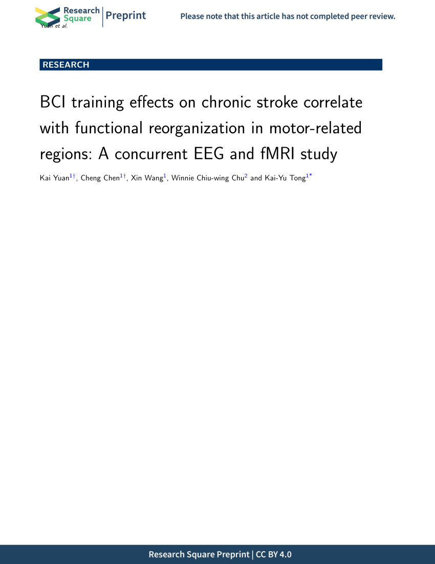 PDF) BCI training effects on chronic stroke correlate with ...