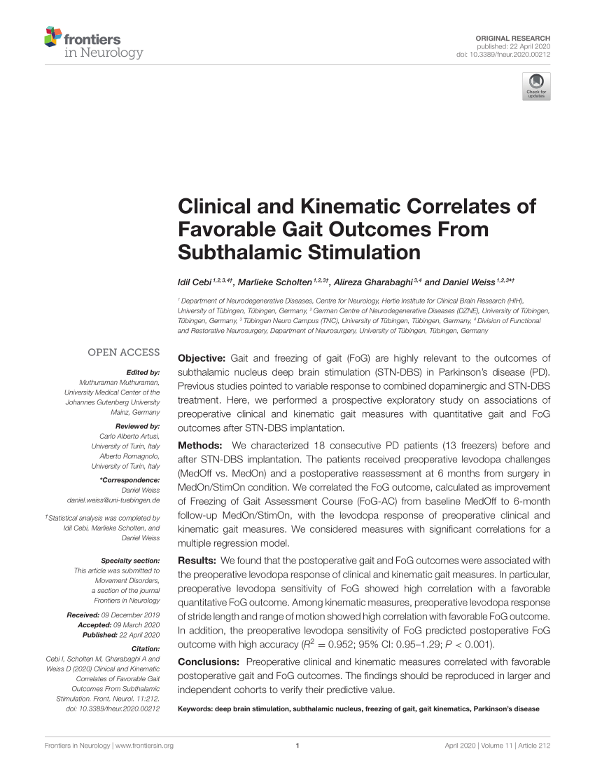 Frontiers  Core Sets of Kinematic Variables to Consider for Evaluation of  Gait Post-stroke