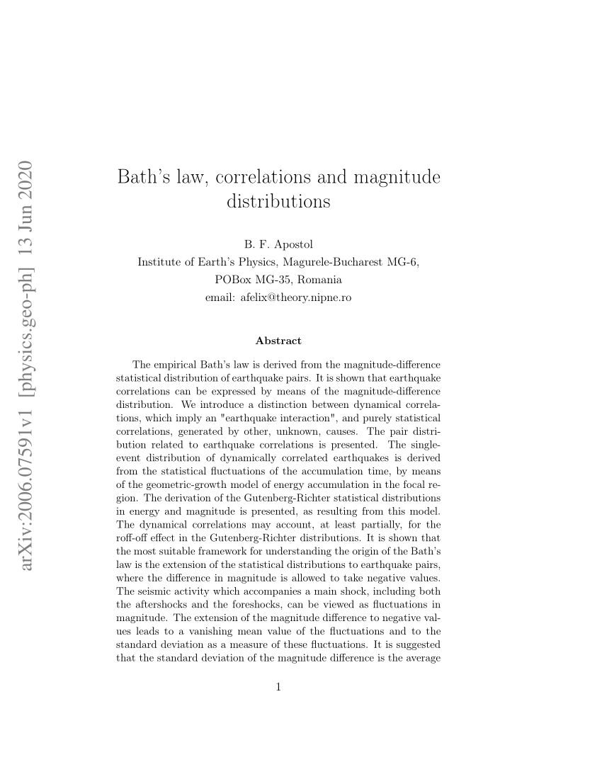 pdf-bath-s-law-correlations-and-magnitude-distributions