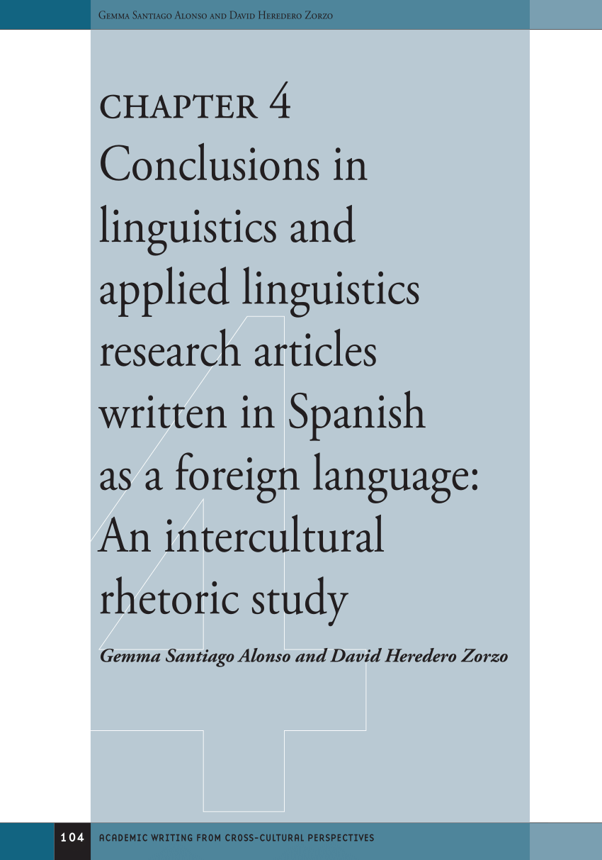 linguistics research paper conclusion