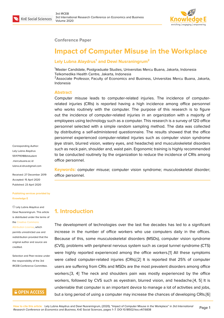 research paper on computer misuse