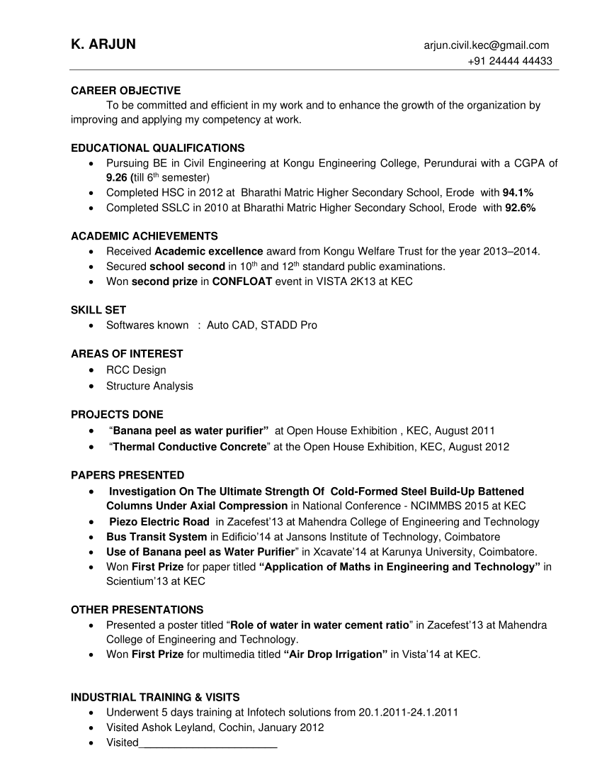 simple resume template resume format pdf download free