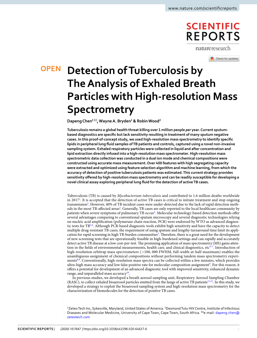 research article on tuberculosis