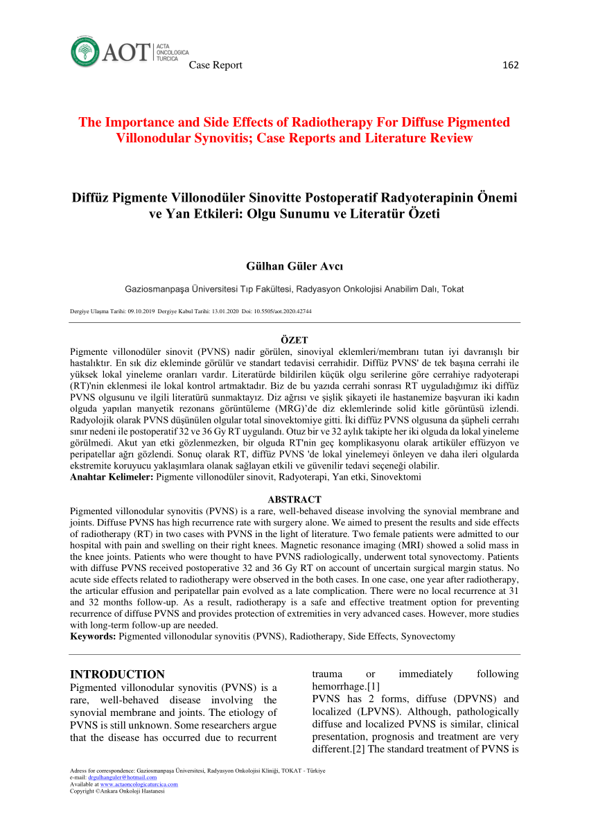 literature review of radiotherapy