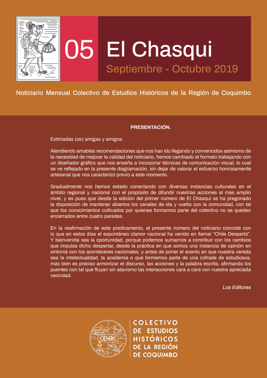 PDF) Noticiario Mensual Colectivo de Estudios Histricos de la ...